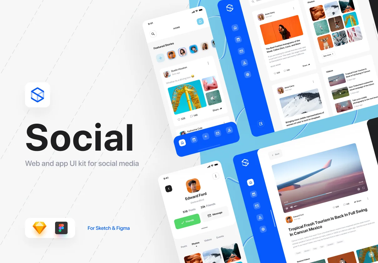 Social Dashboards UI Kit