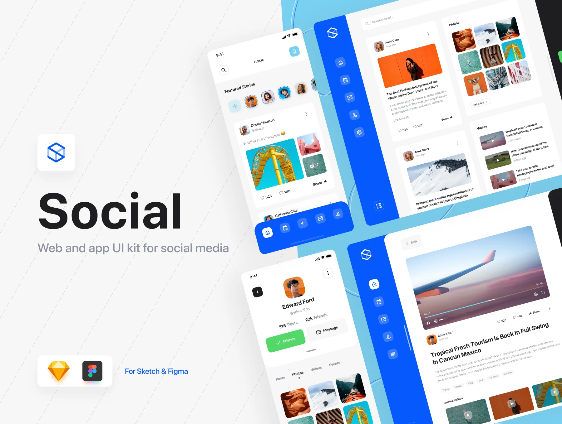 Social Dashboards UI Kit
