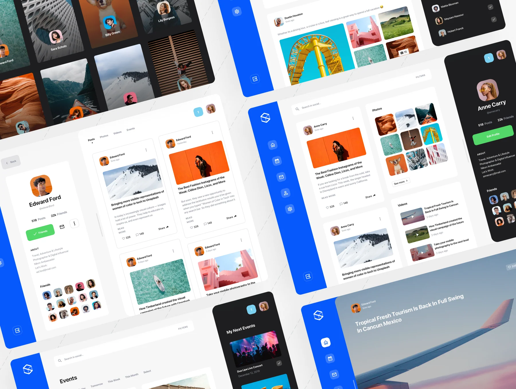 Social Dashboards UI Kit 8