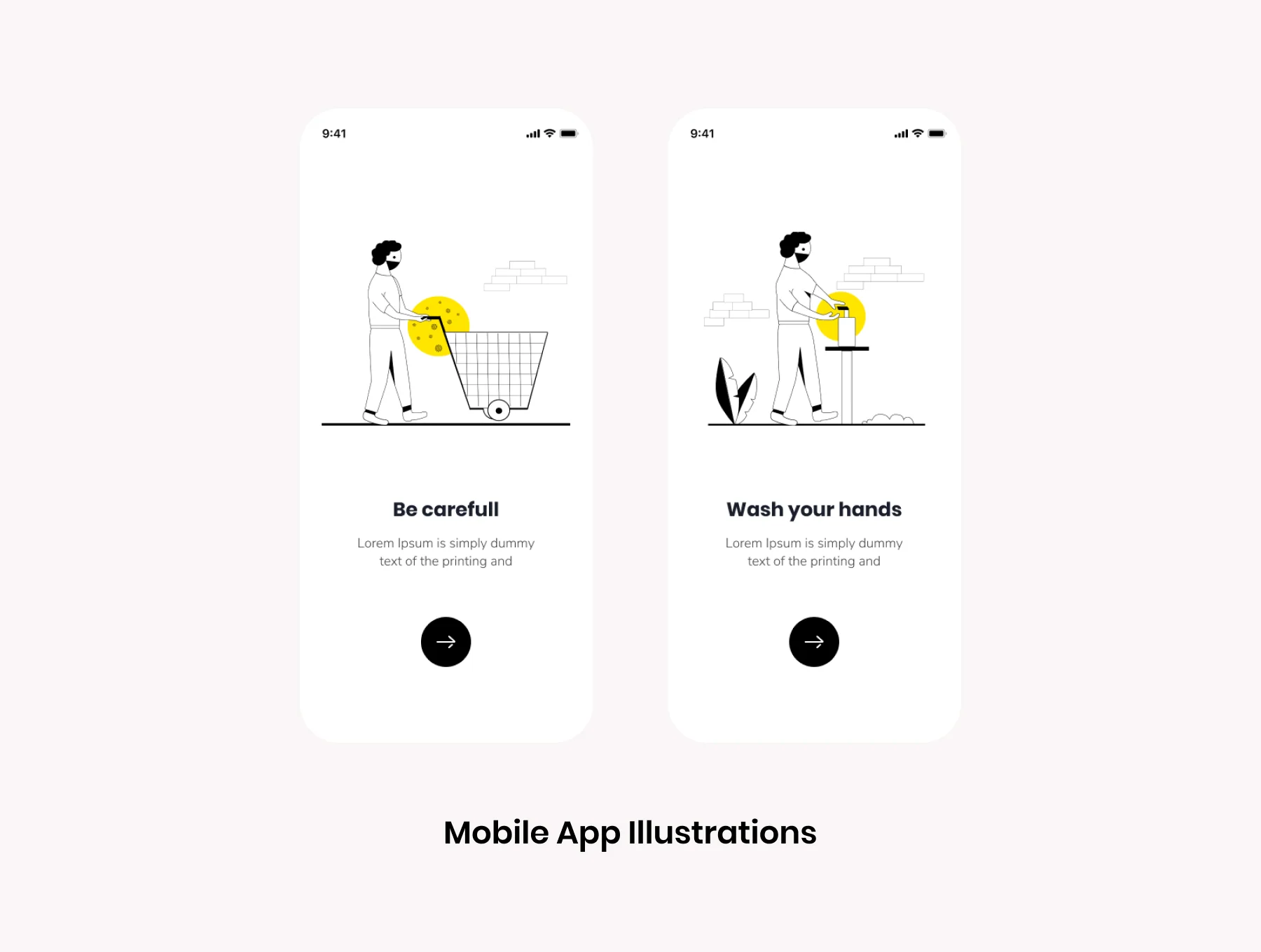 Social Distance - Illustration pack 2