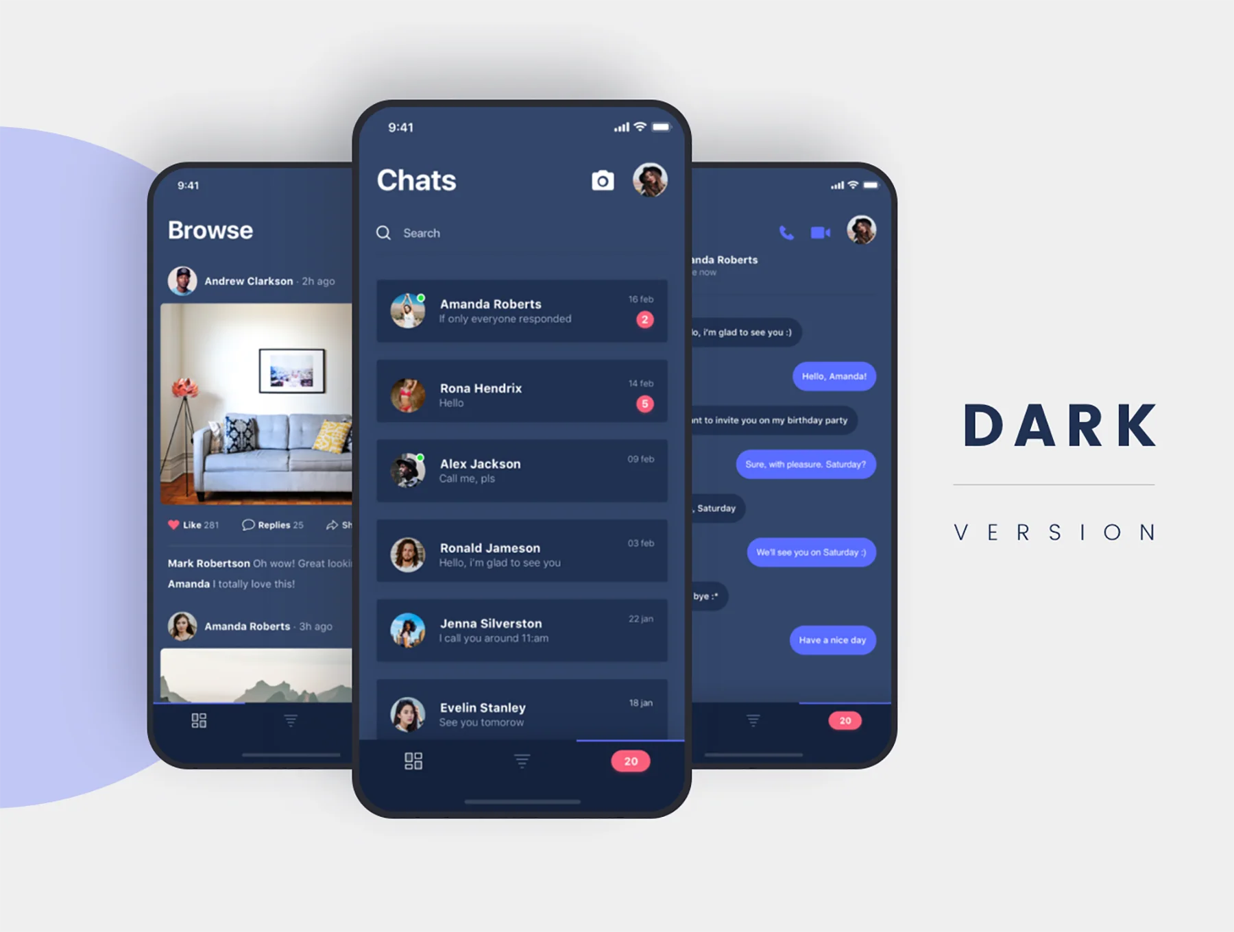 Social iOS App UI Kit 4