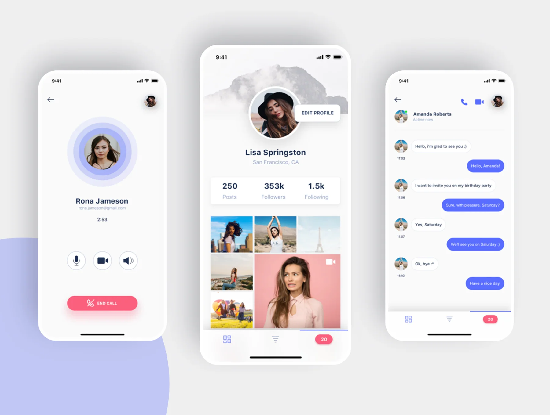 Social iOS App UI Kit 5