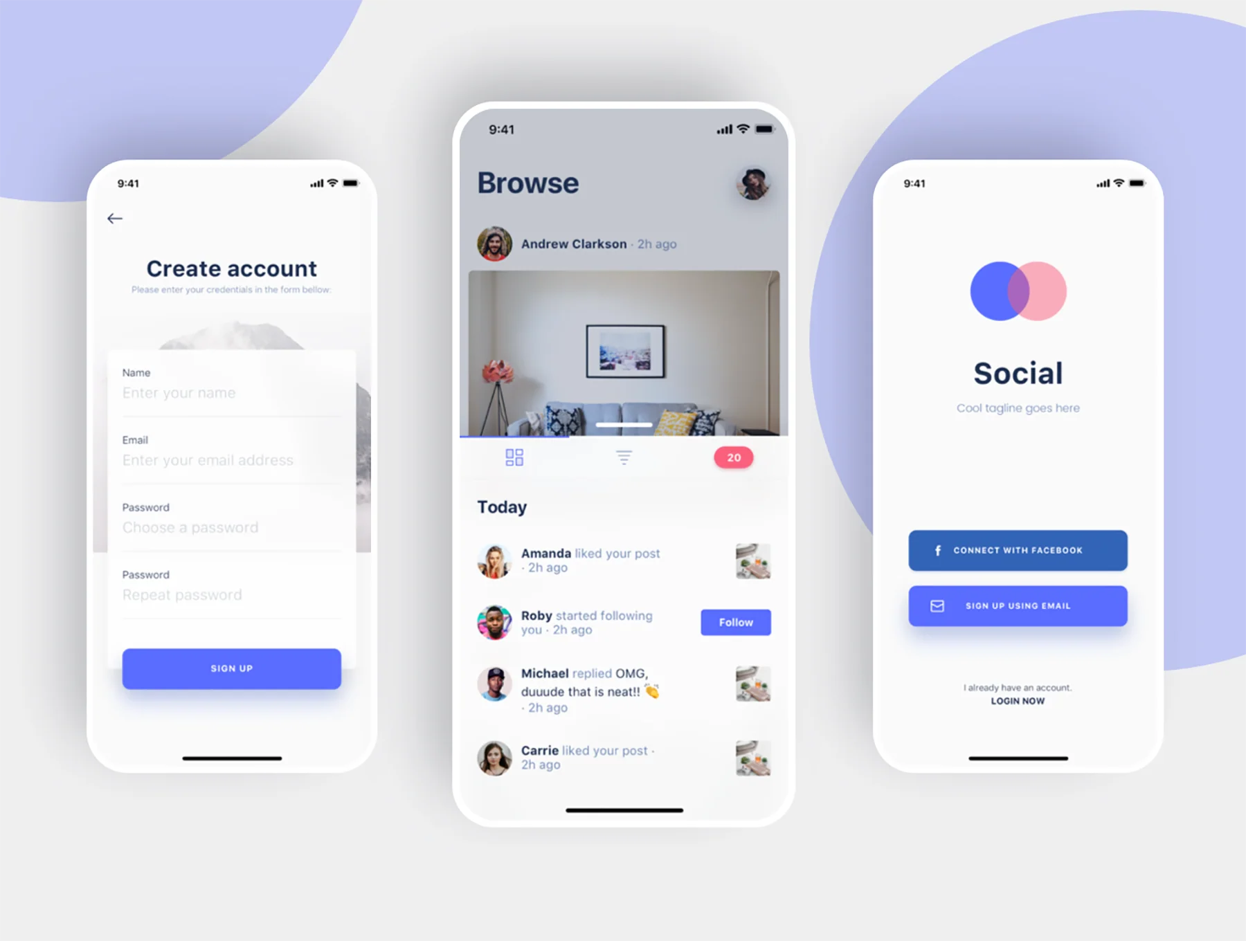 Social iOS App UI Kit 7