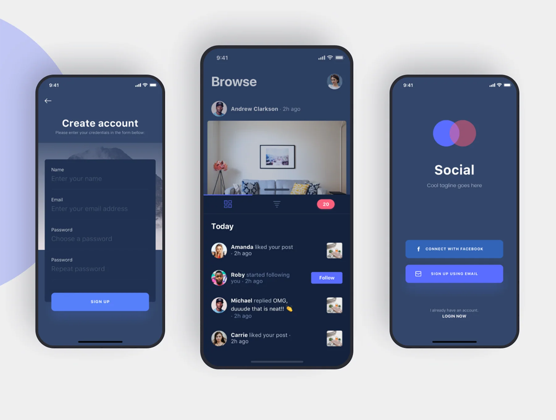 Social iOS App UI Kit 8