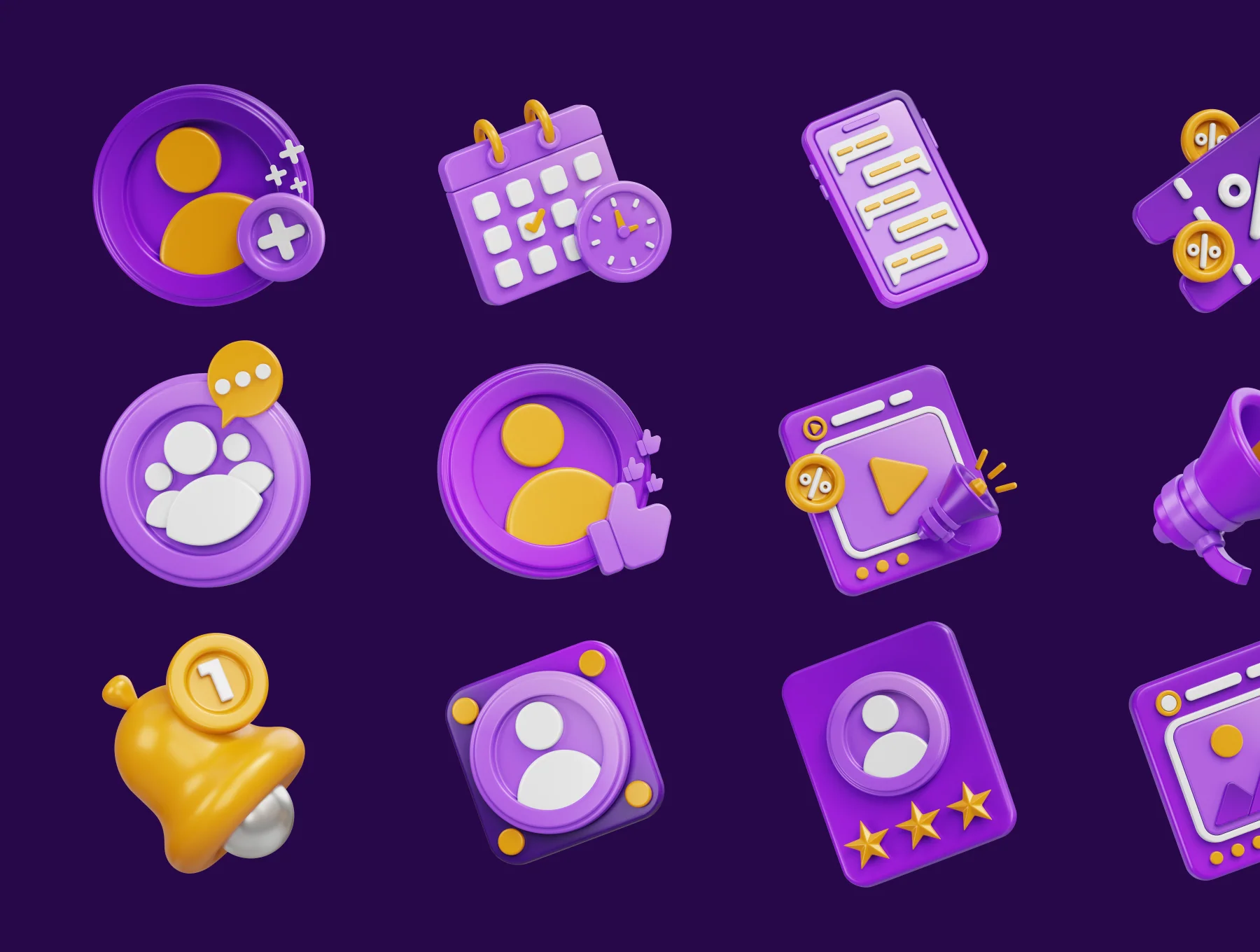 Social Media 3D Icon Pack 5