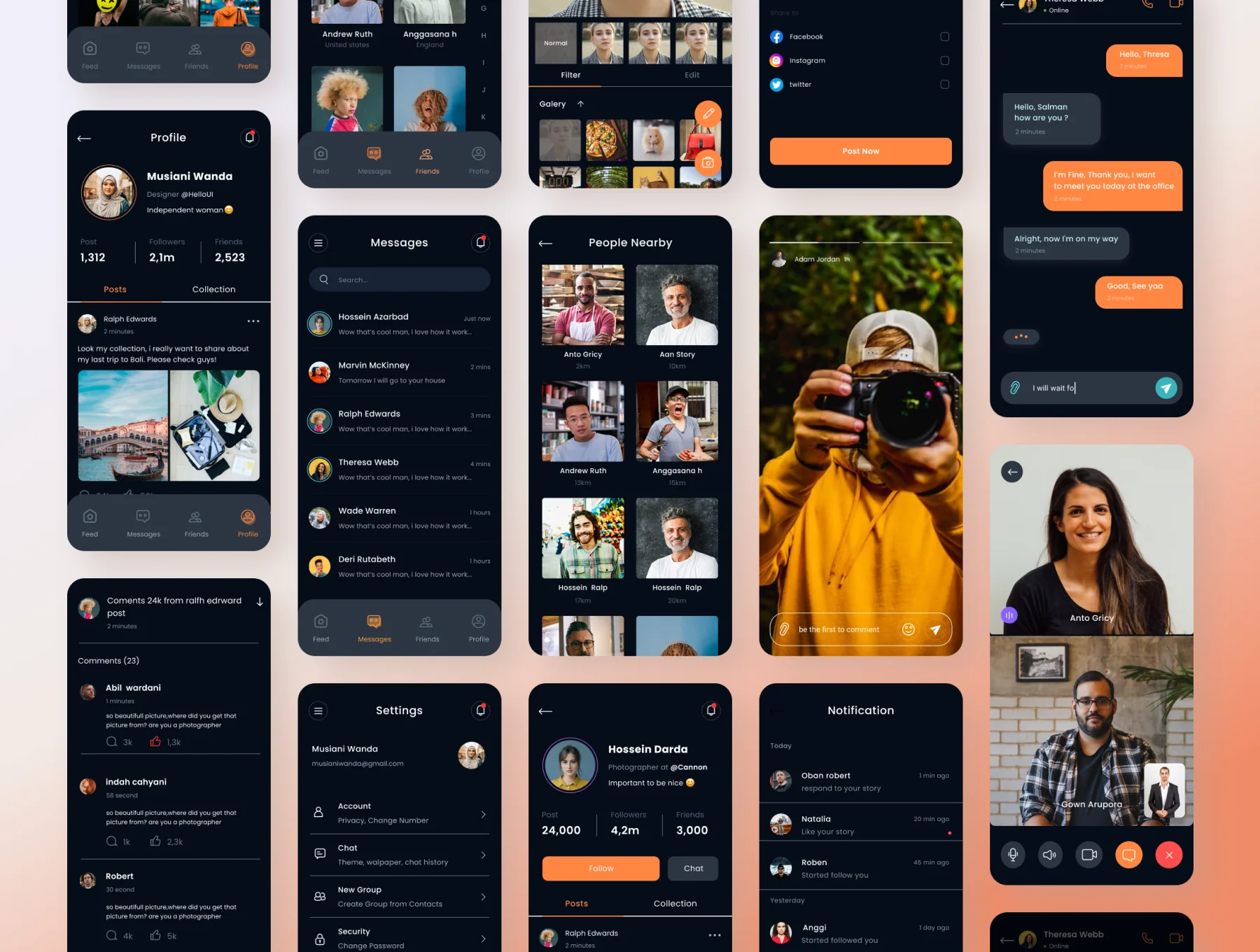 Social Media App UI Kit 4