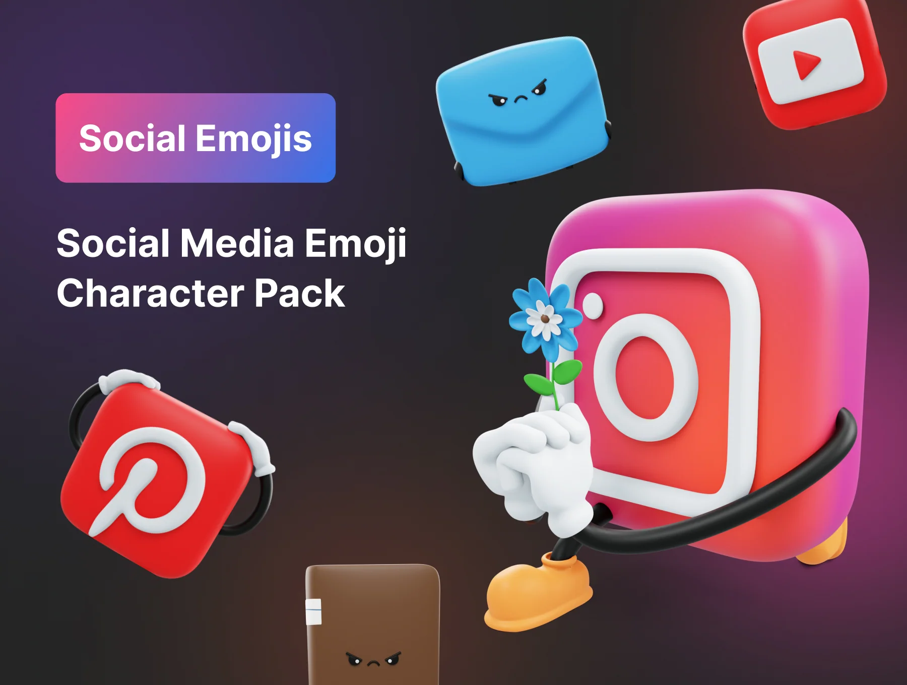 Social Media Emoji Character – Premium 3D Emoji for Social Media