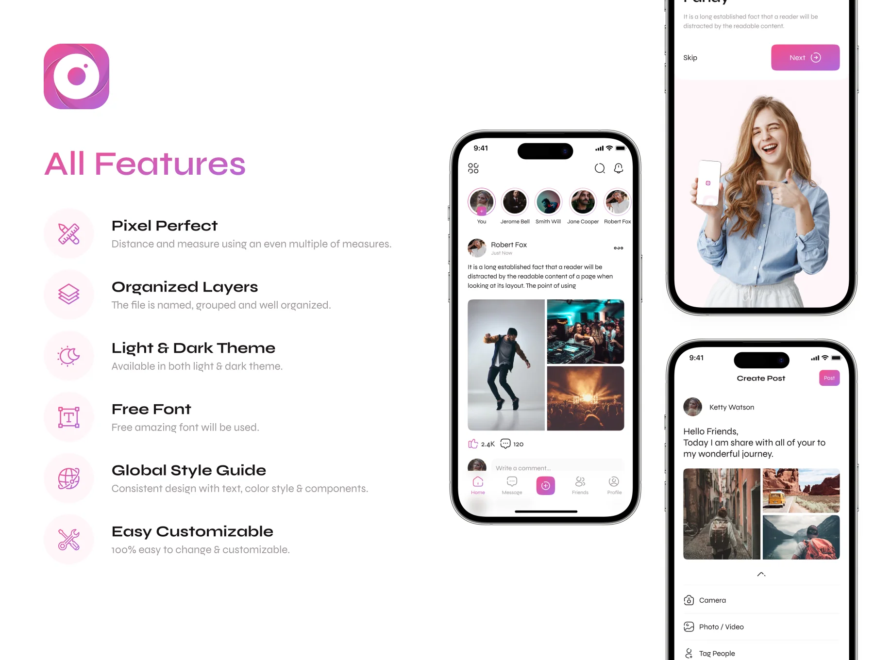 Social Media App UI Kit 2