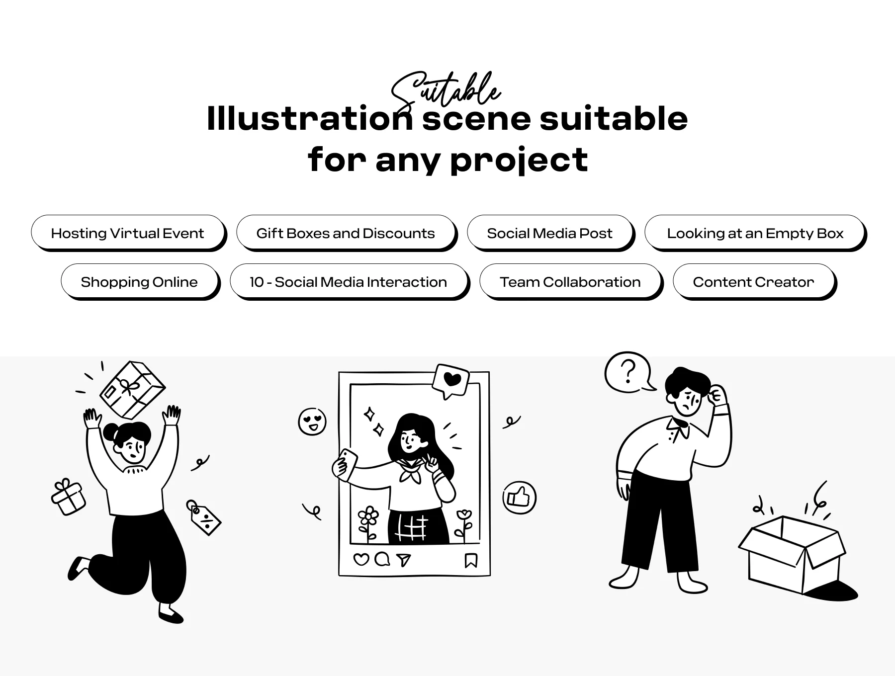Social Media & Marketplace Illustration 4