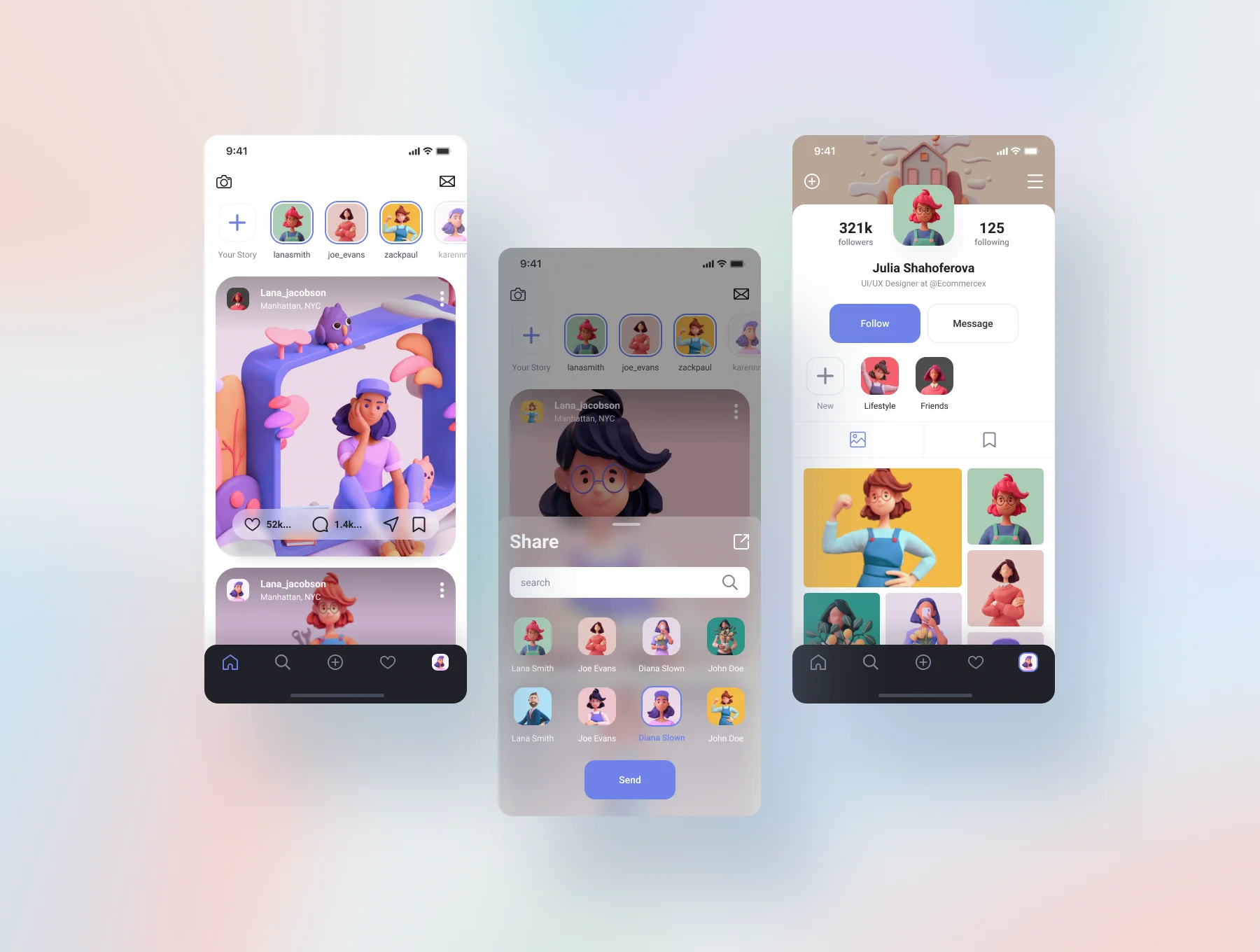 Social Media UI Kit 10