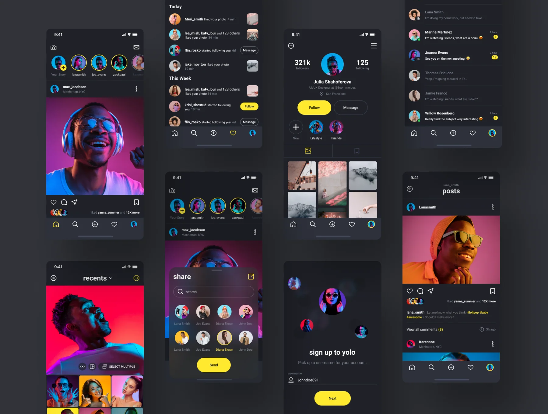Social Media UI Kit 2