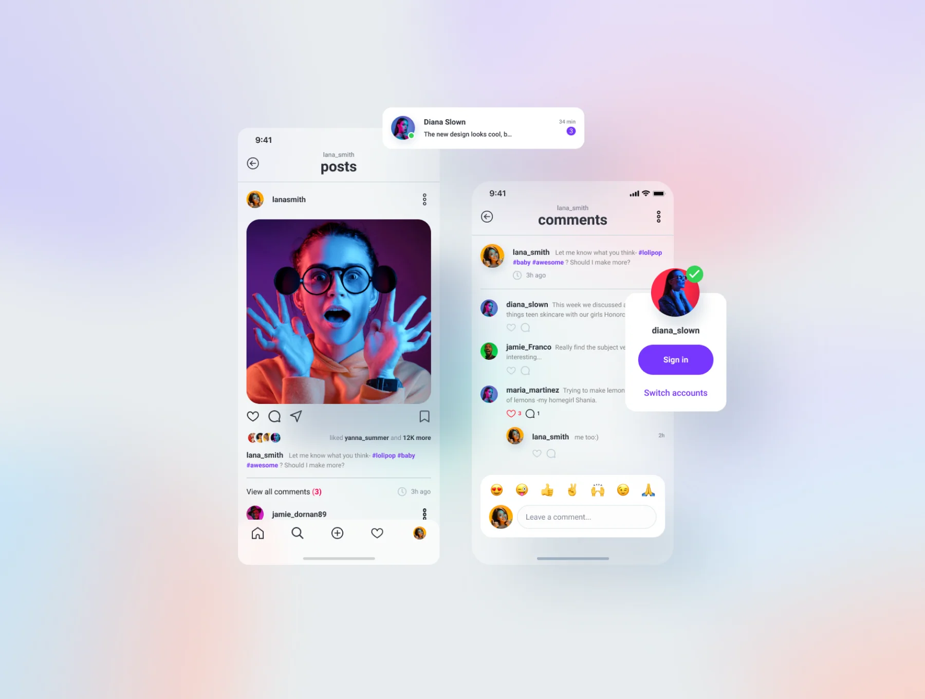 Social Media UI Kit 4
