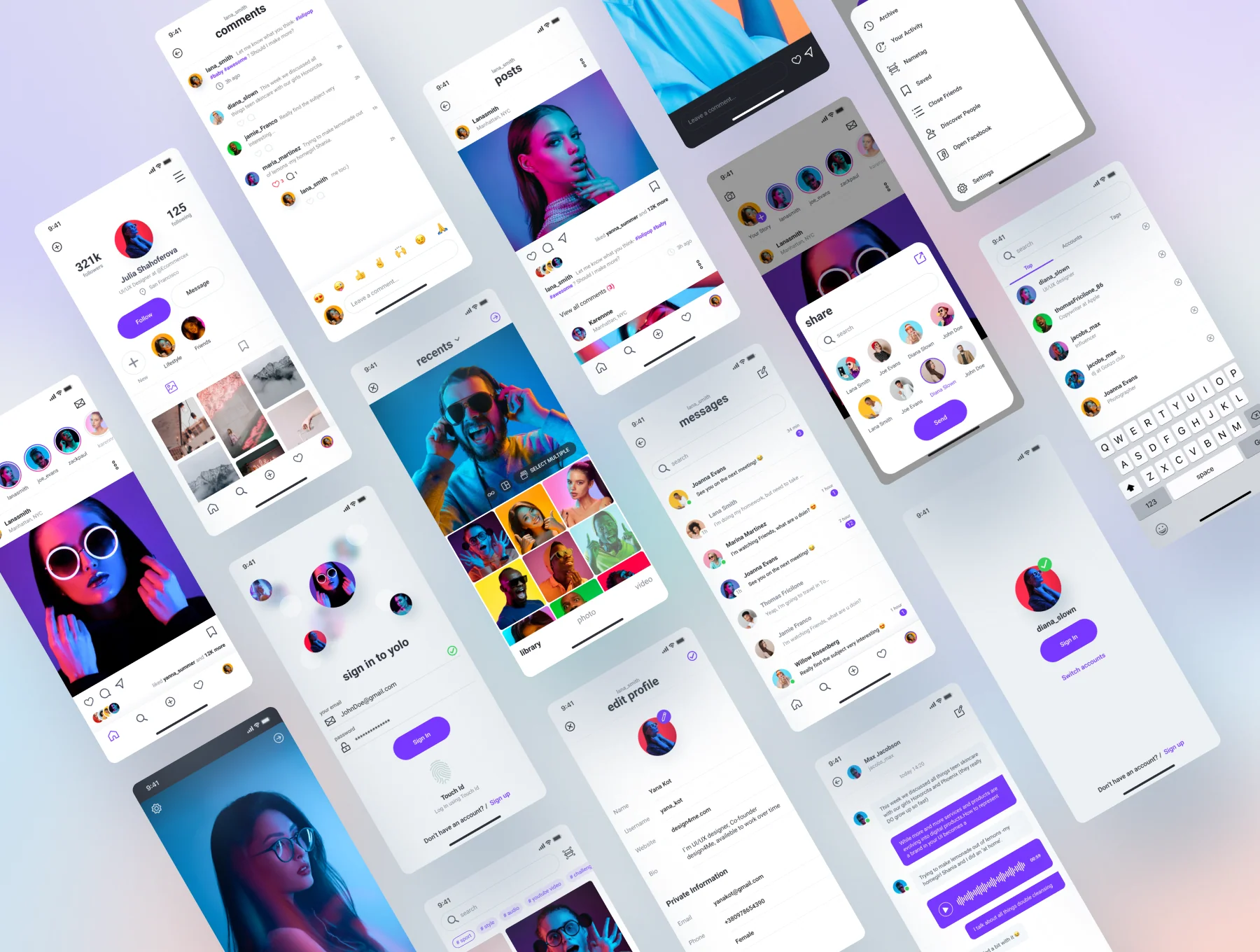 Social Media UI Kit 6