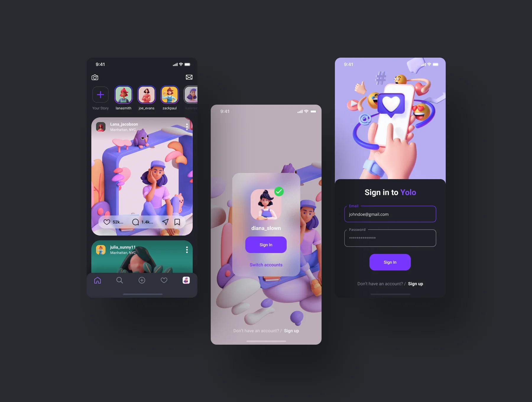 Social Media UI Kit 7
