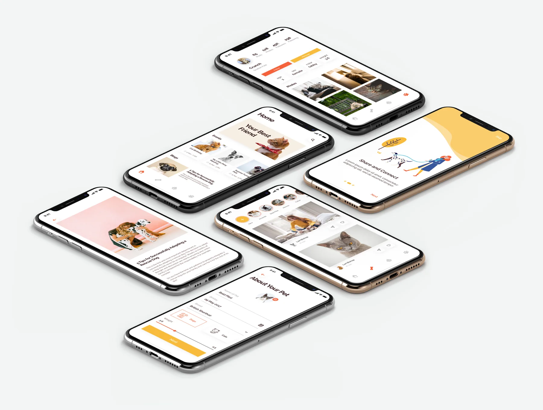 Social Pets App UI Kits 5