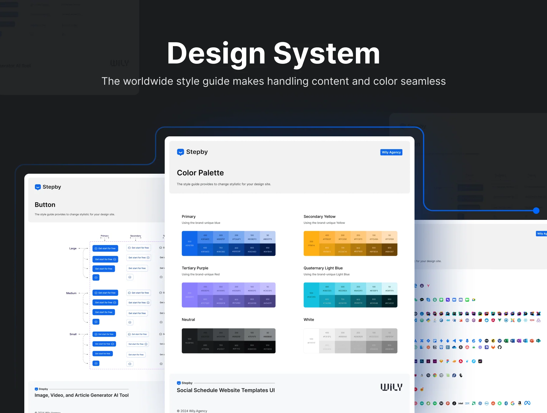 Social Schedule Website Template 7