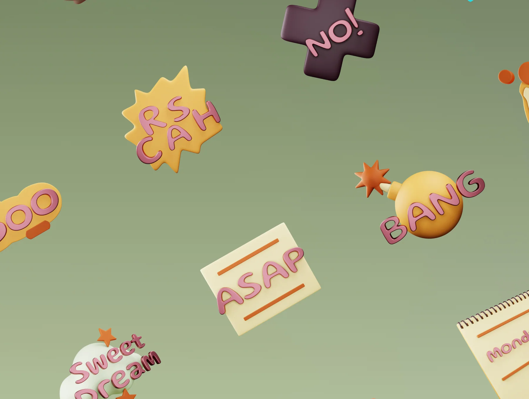 Social Slang – Best 3D Social Media Slangs Icon Pack 5