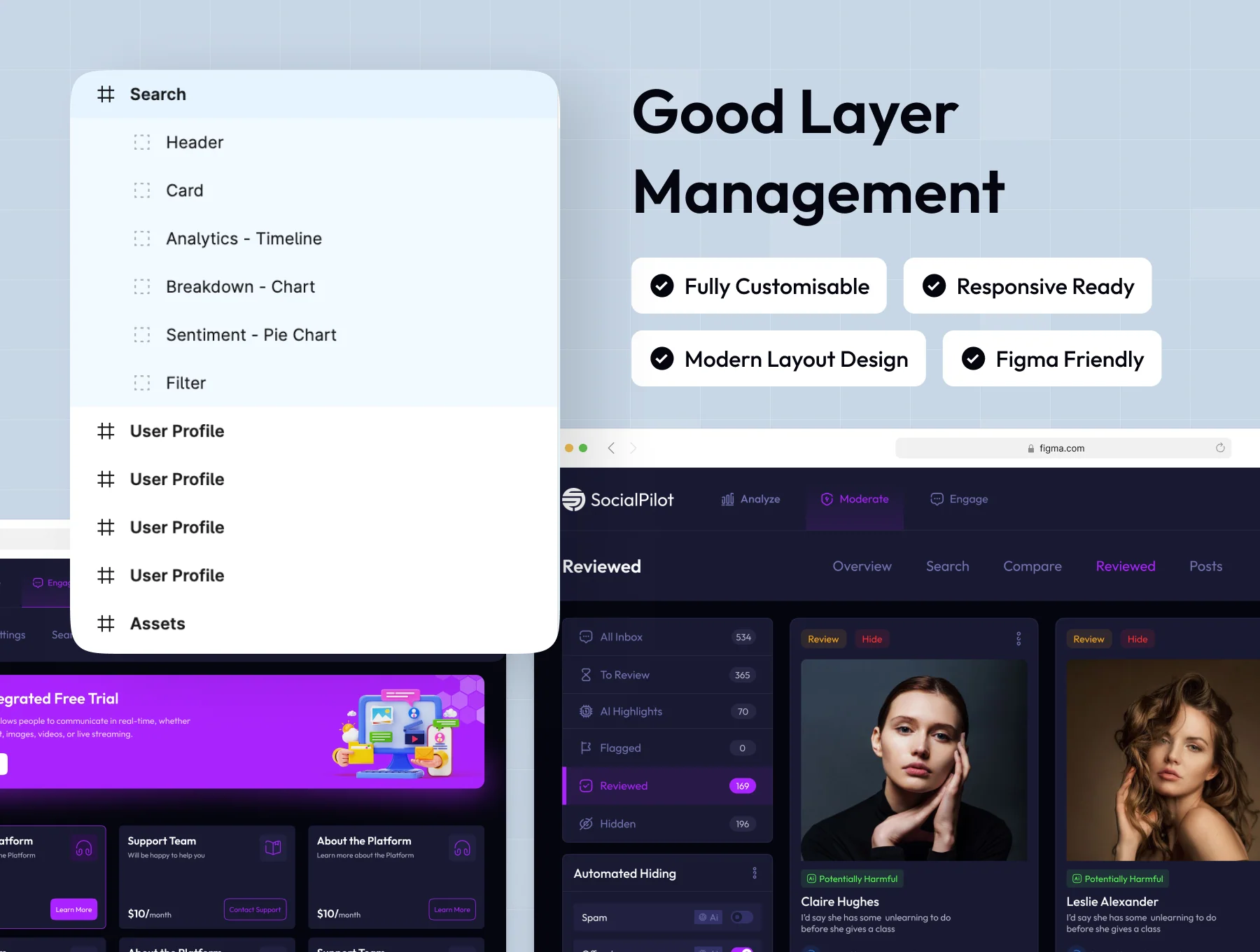 SocialPilot - AI Social Media Management Dashboard UI Kit 2