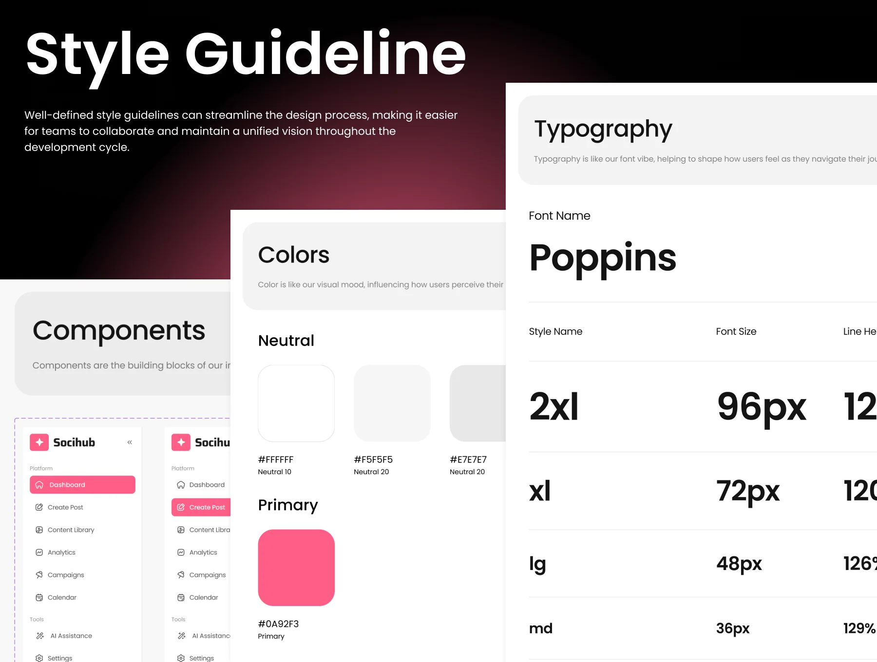 Socihub - Multi Social Media Tool Dashboard UI Kit 5