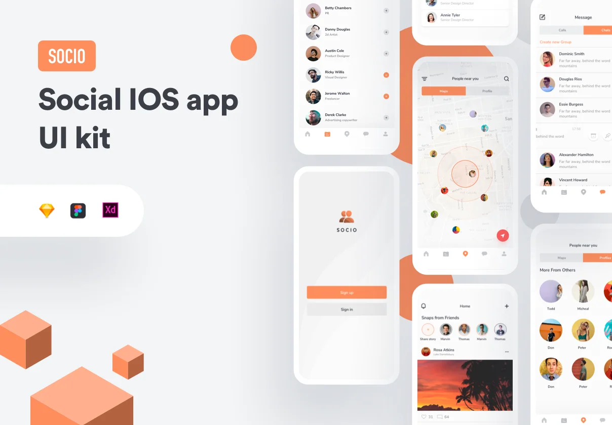 Socio IOS app ui kit