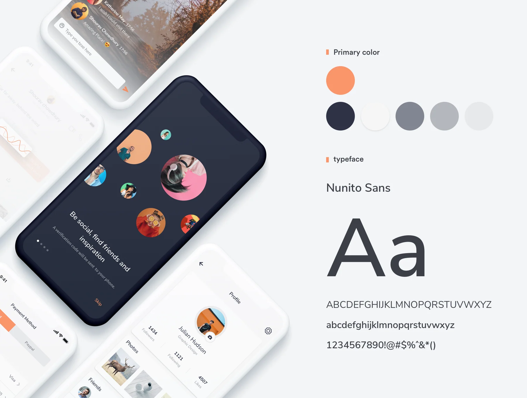Socio IOS app ui kit 3