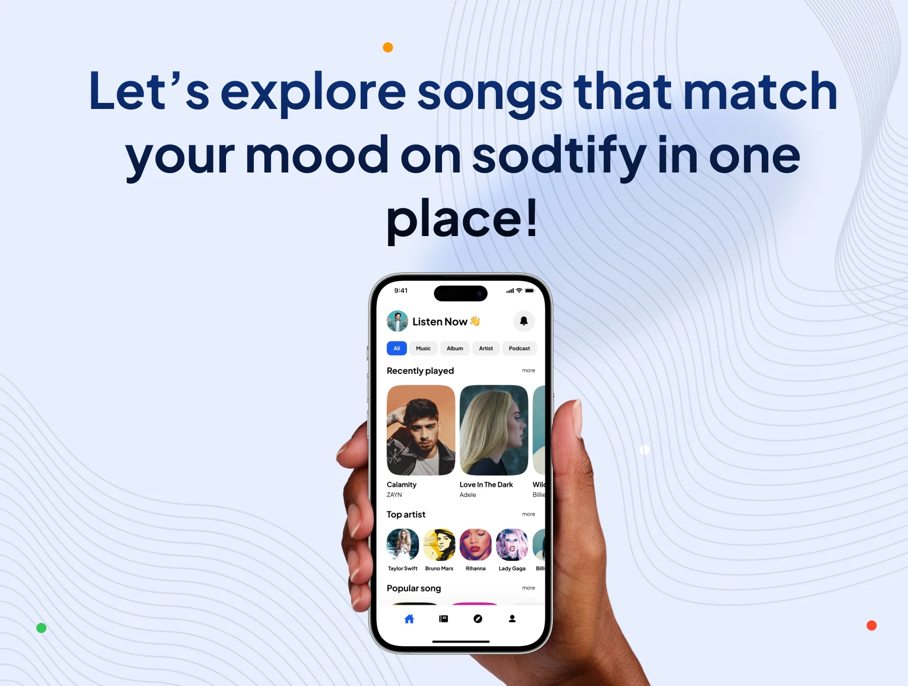 Sodtify – Music Streaming Player App UI Kit 8