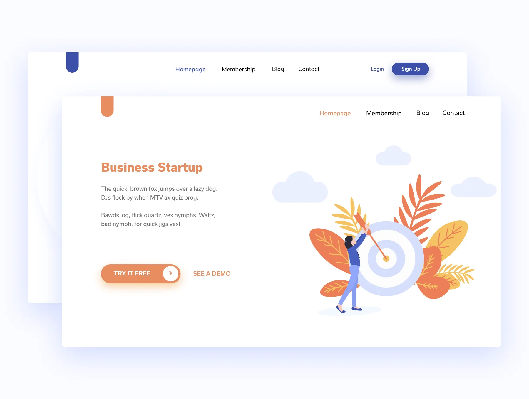 Business Software Vector Concept 3