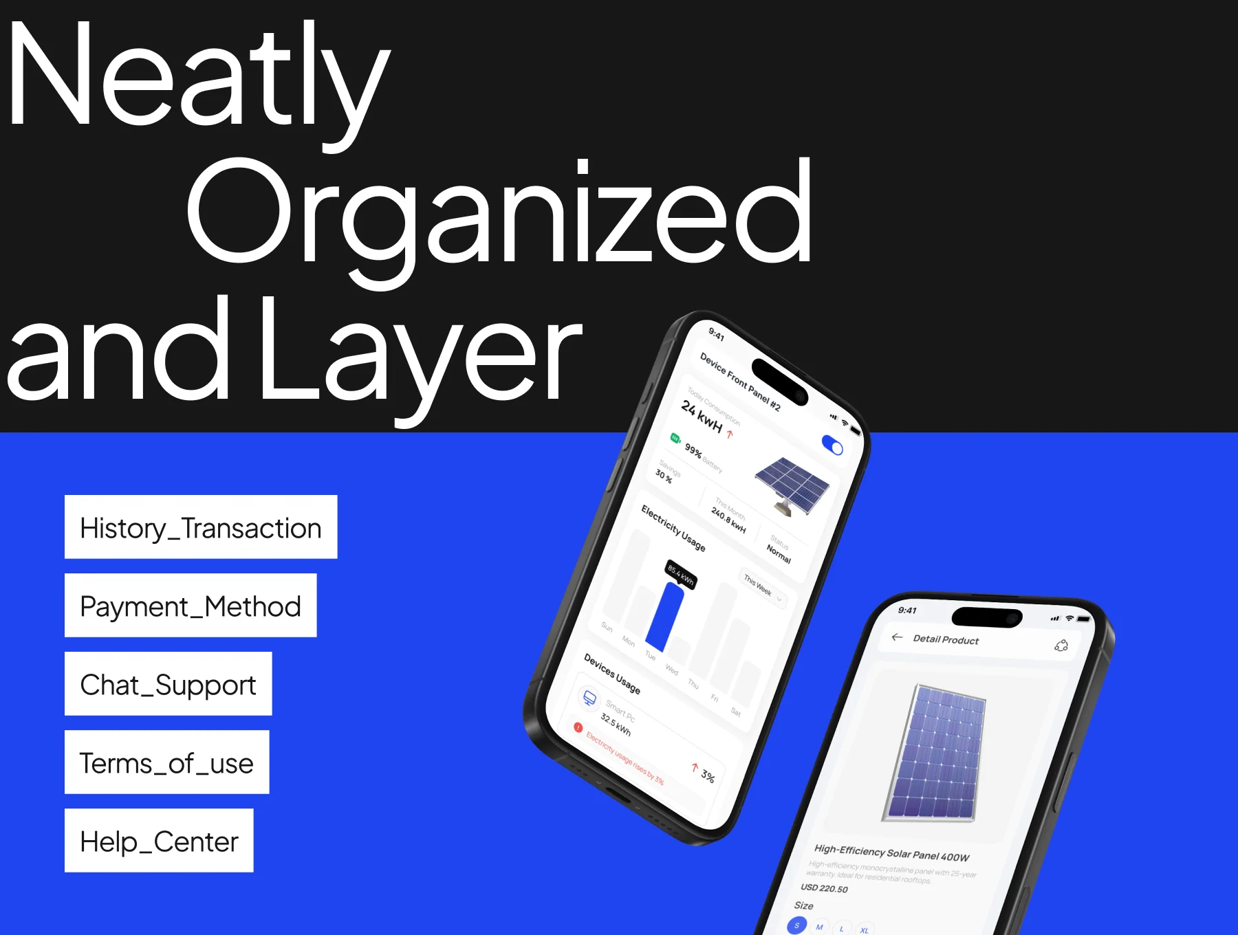 Solar Panel App UI Kit 4