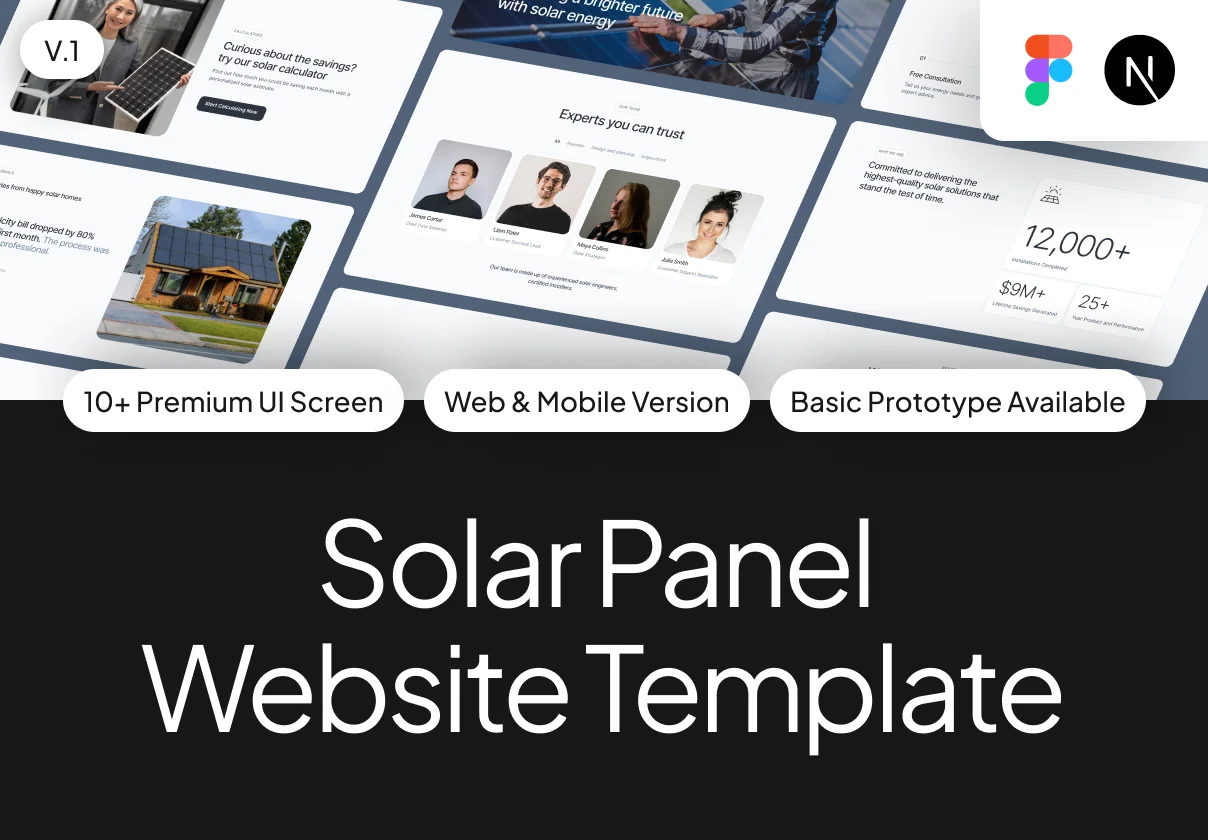 Solar Panel Website Templates