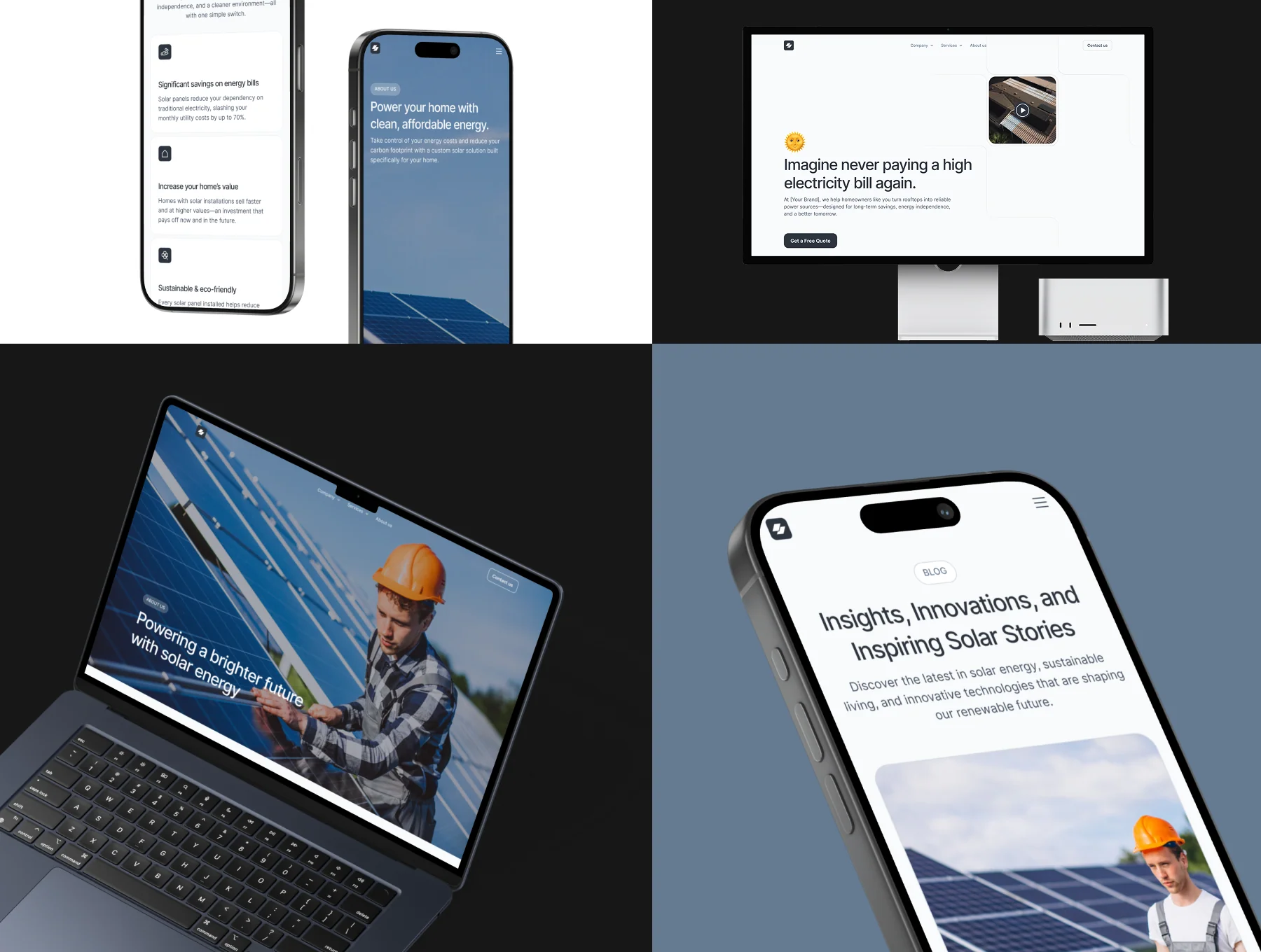 Solar Panel Website Templates 11