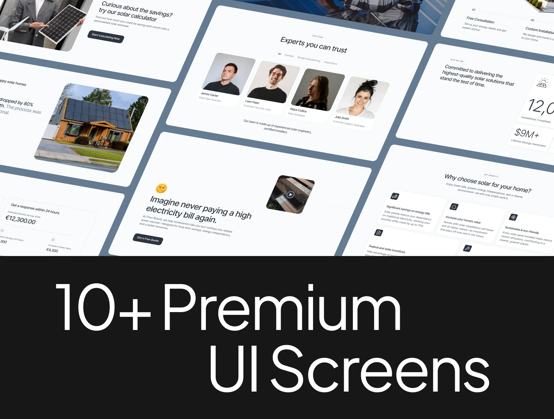 Solar Panel Website UI Kit 6