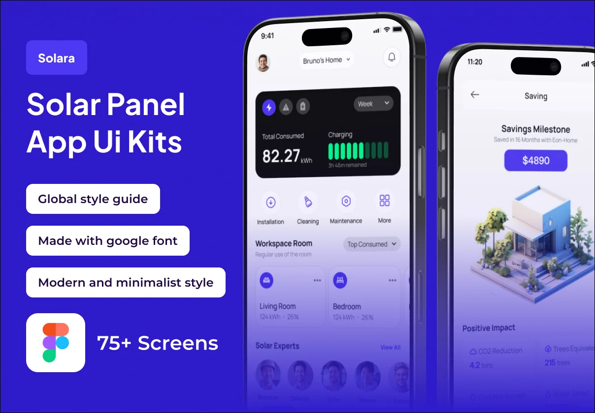 Solara - Solar Panel Premium UI KIts App