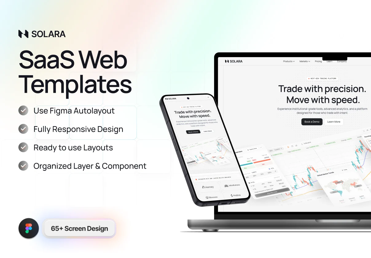 Solara - Trading Platform Landing Page