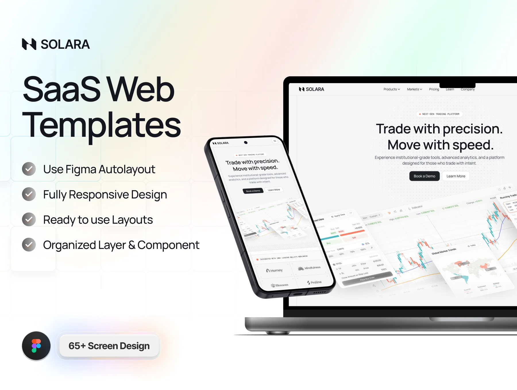 Solara - Trading Platform Landing Page