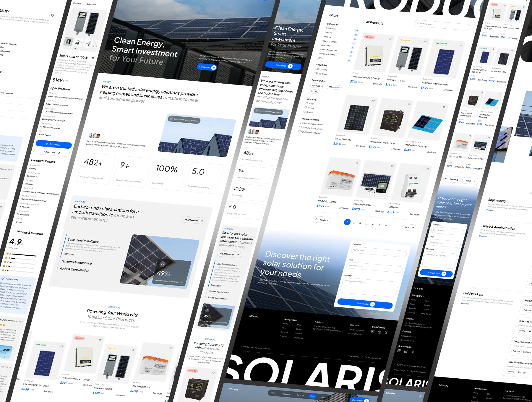 Solaris - Solar Energy Website UI Kit 3