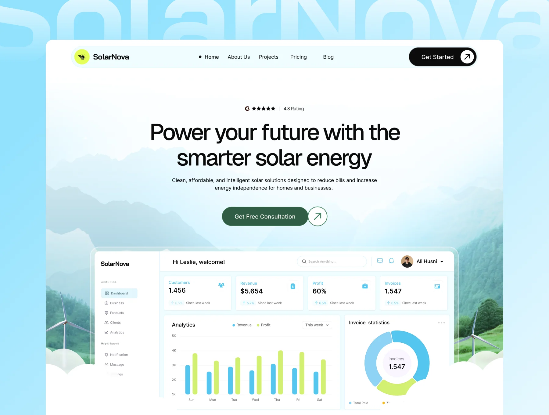 Solarnova — Solar Energy Website Template