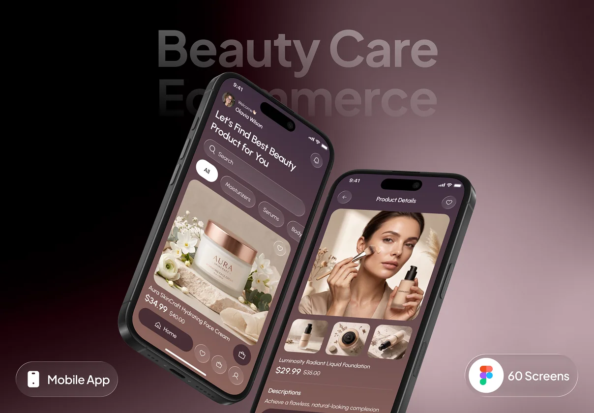 Solea - Beauty Care Ecommerce App UI Kit