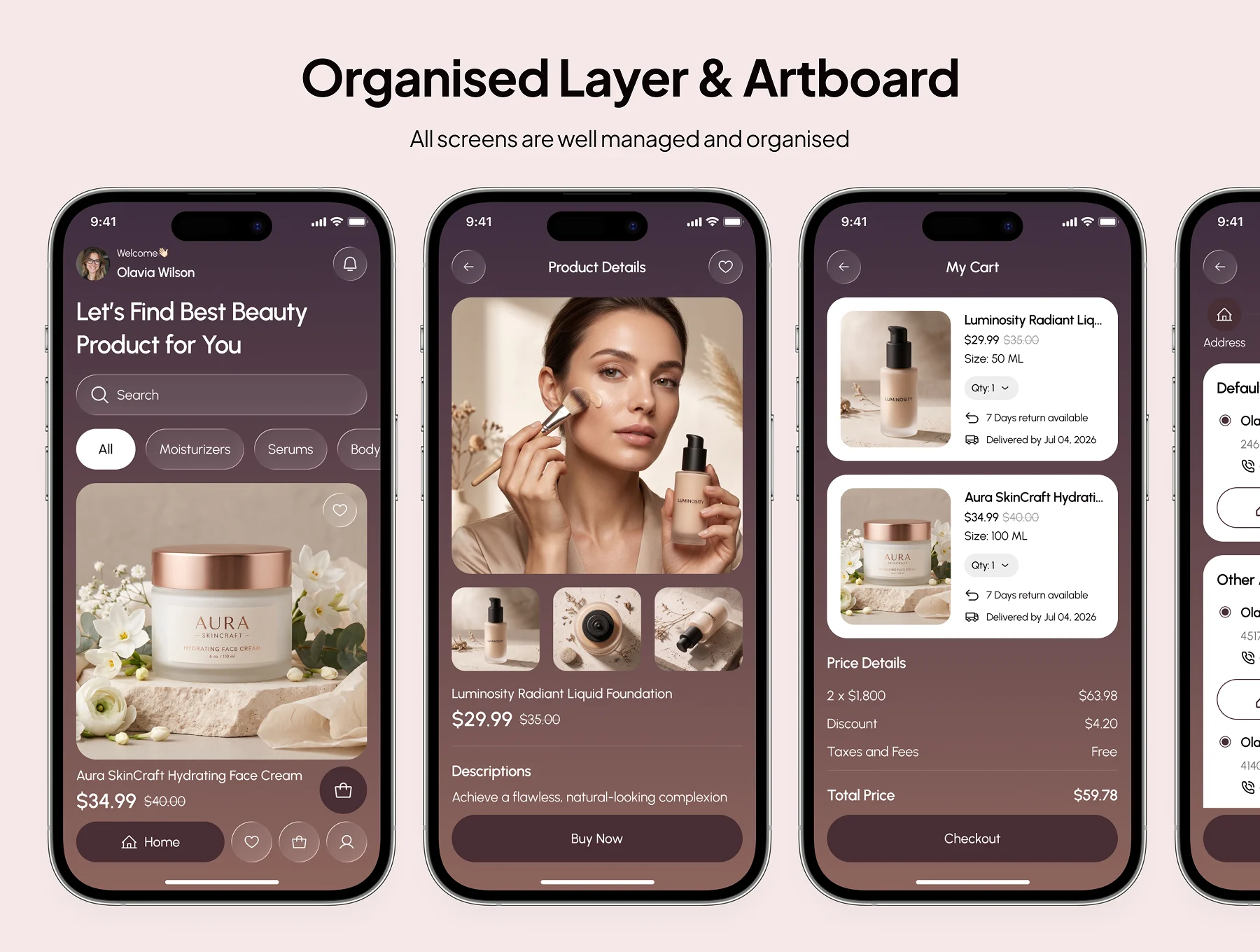 Solea - Beauty Care Ecommerce App UI Kit 2