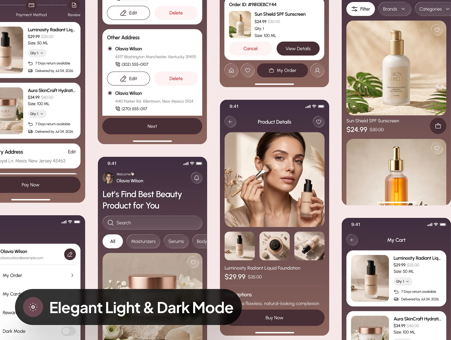 Solea - Beauty Care Ecommerce App UI Kit 6