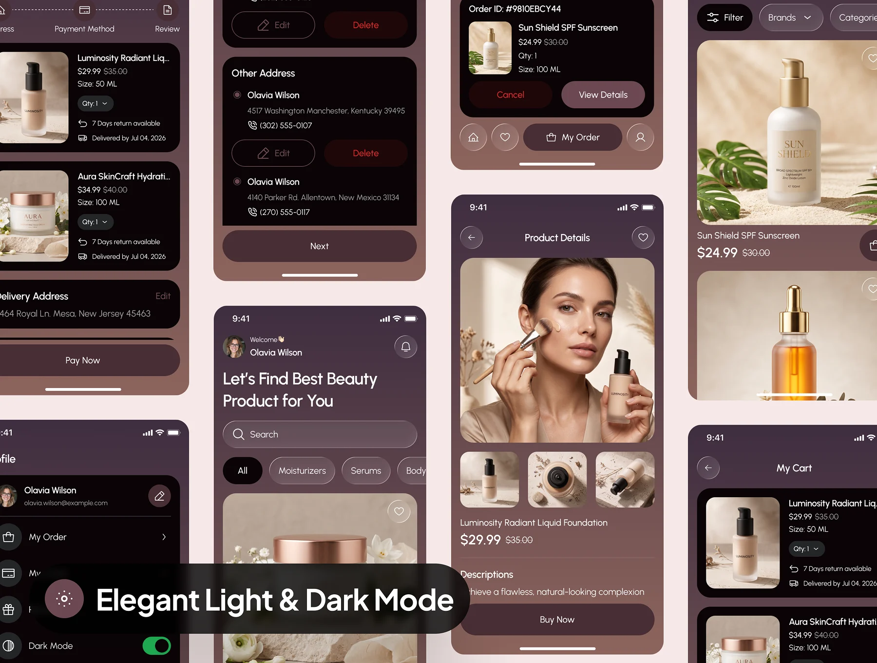 Solea - Beauty Care Ecommerce App UI Kit 7