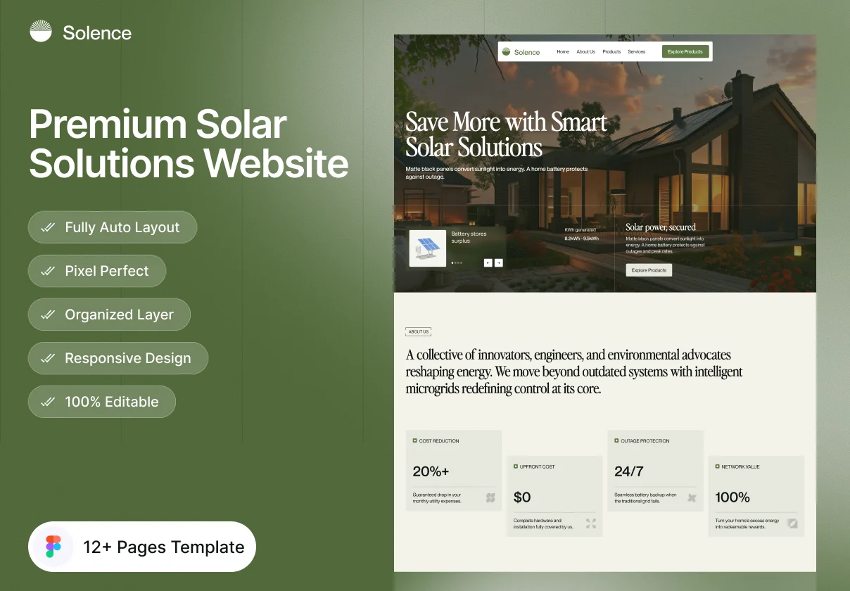 Solence - Premium Solar Solutions Website Template