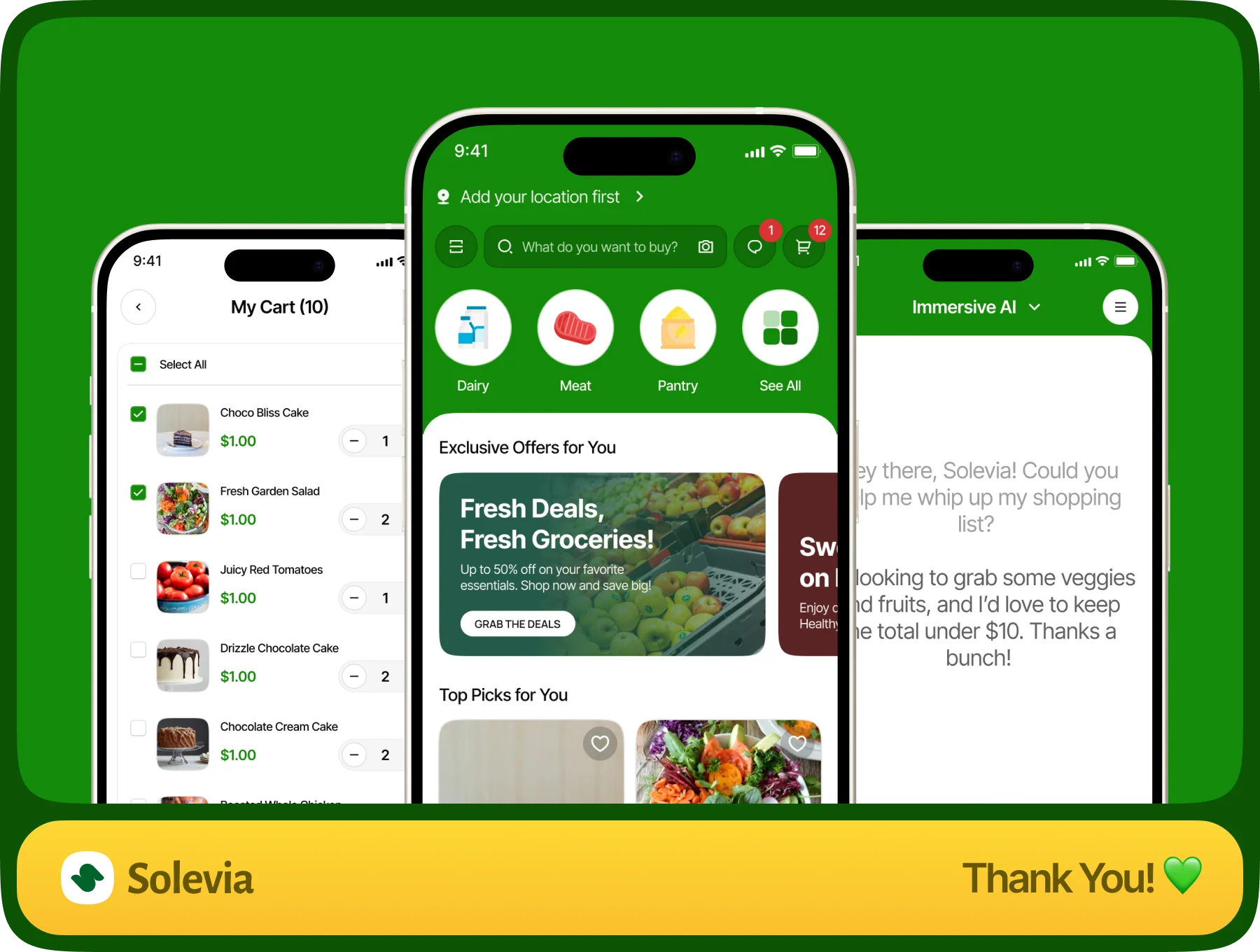 Solevia - AI Grocery Shopping App 8