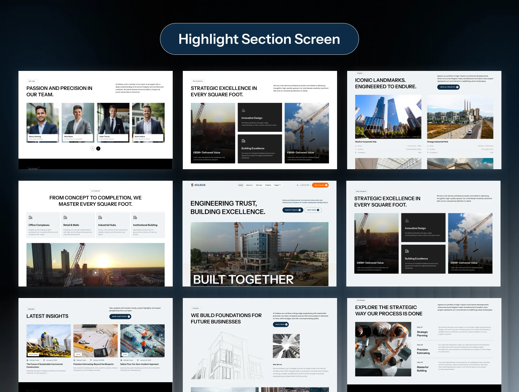 SOLIDUS - Construction Website Template 3