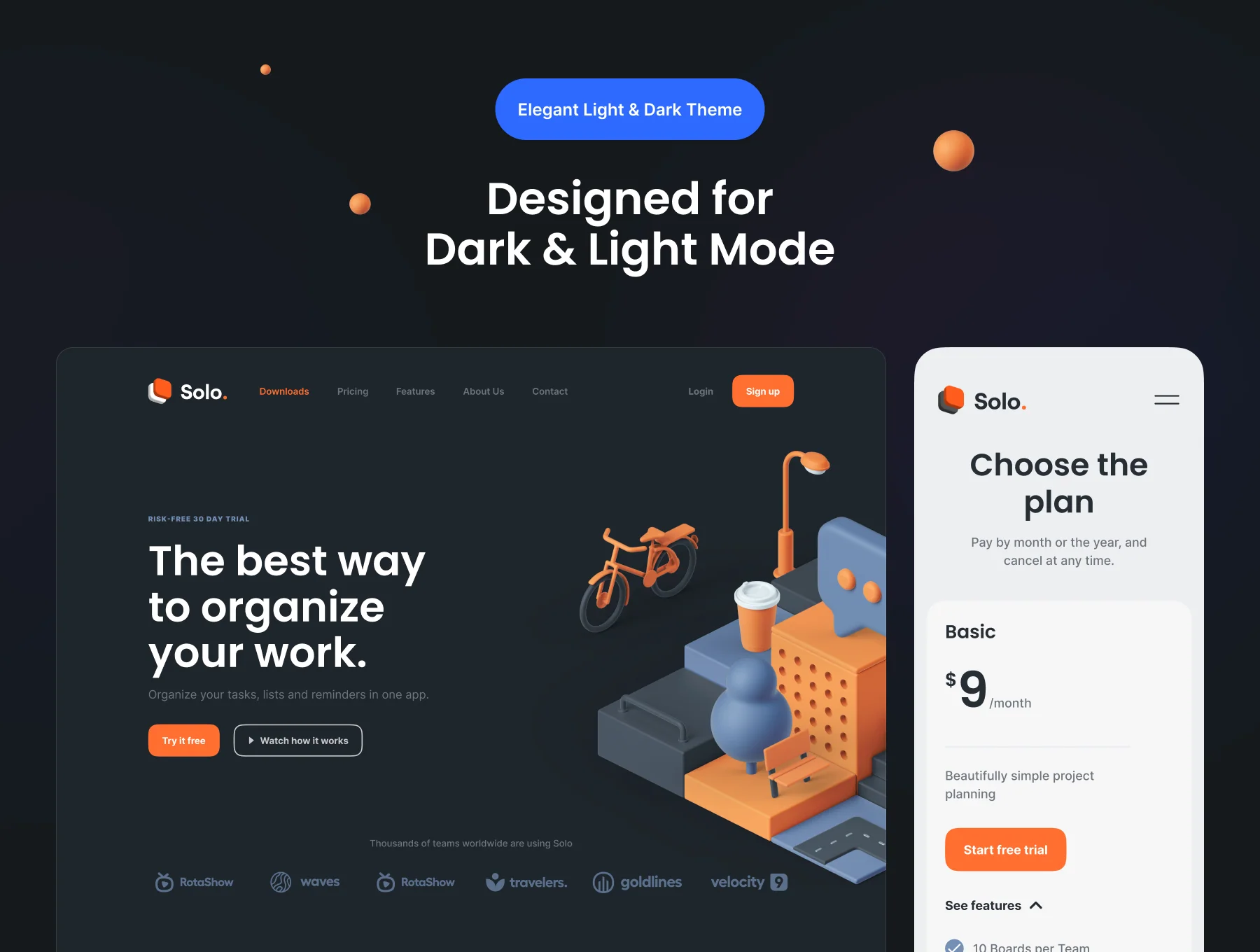 Solo: SaaS landing page kit 2
