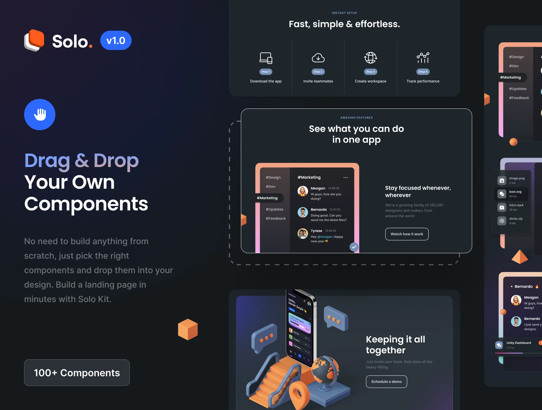 Solo: SaaS landing page kit 3