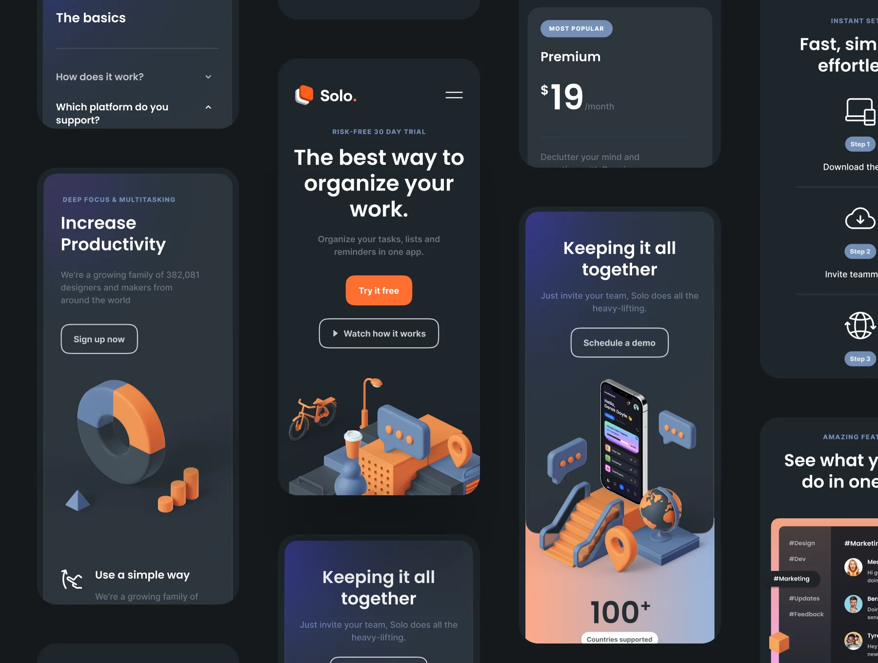 Solo: SaaS landing page kit 6