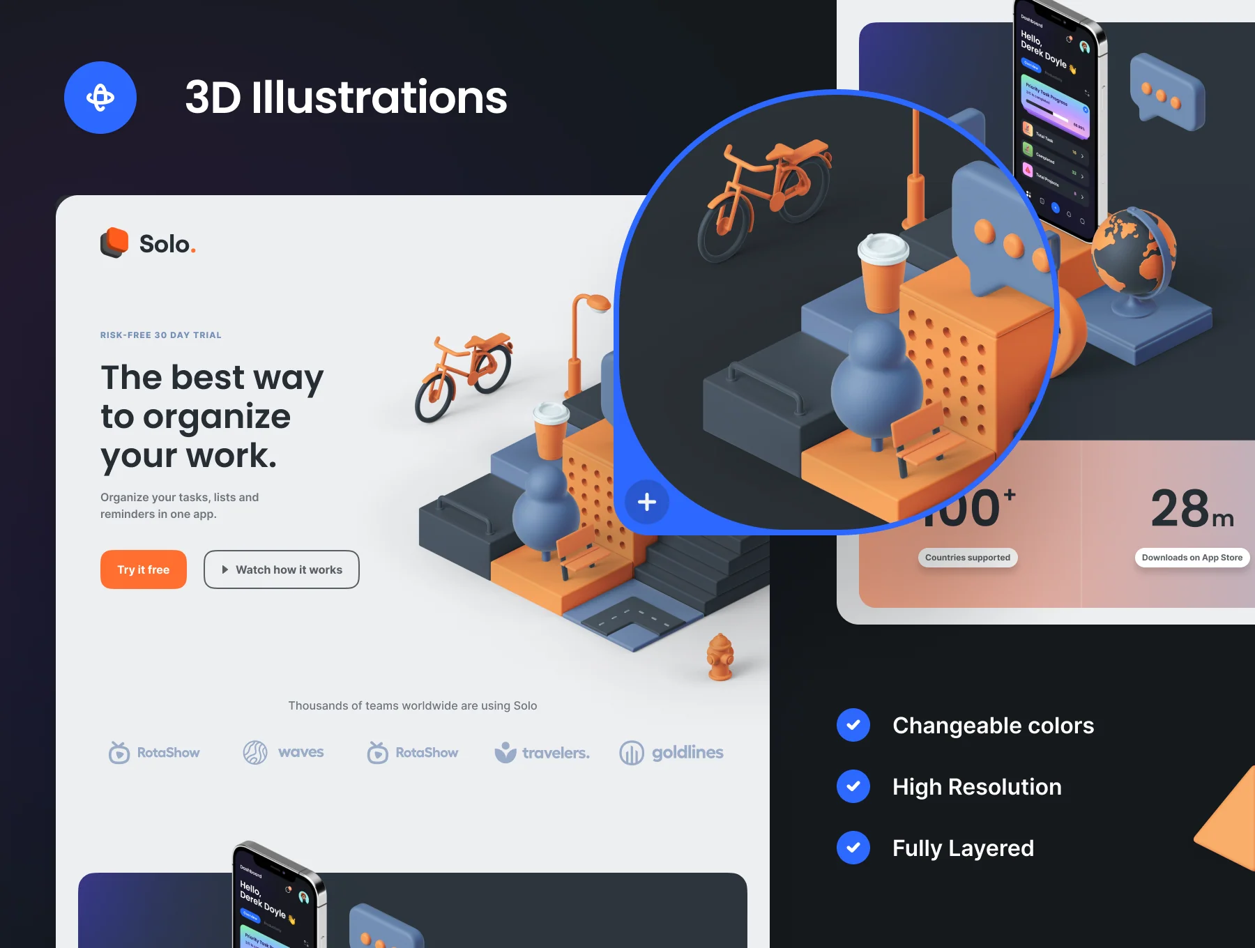 Solo: SaaS landing page kit 8