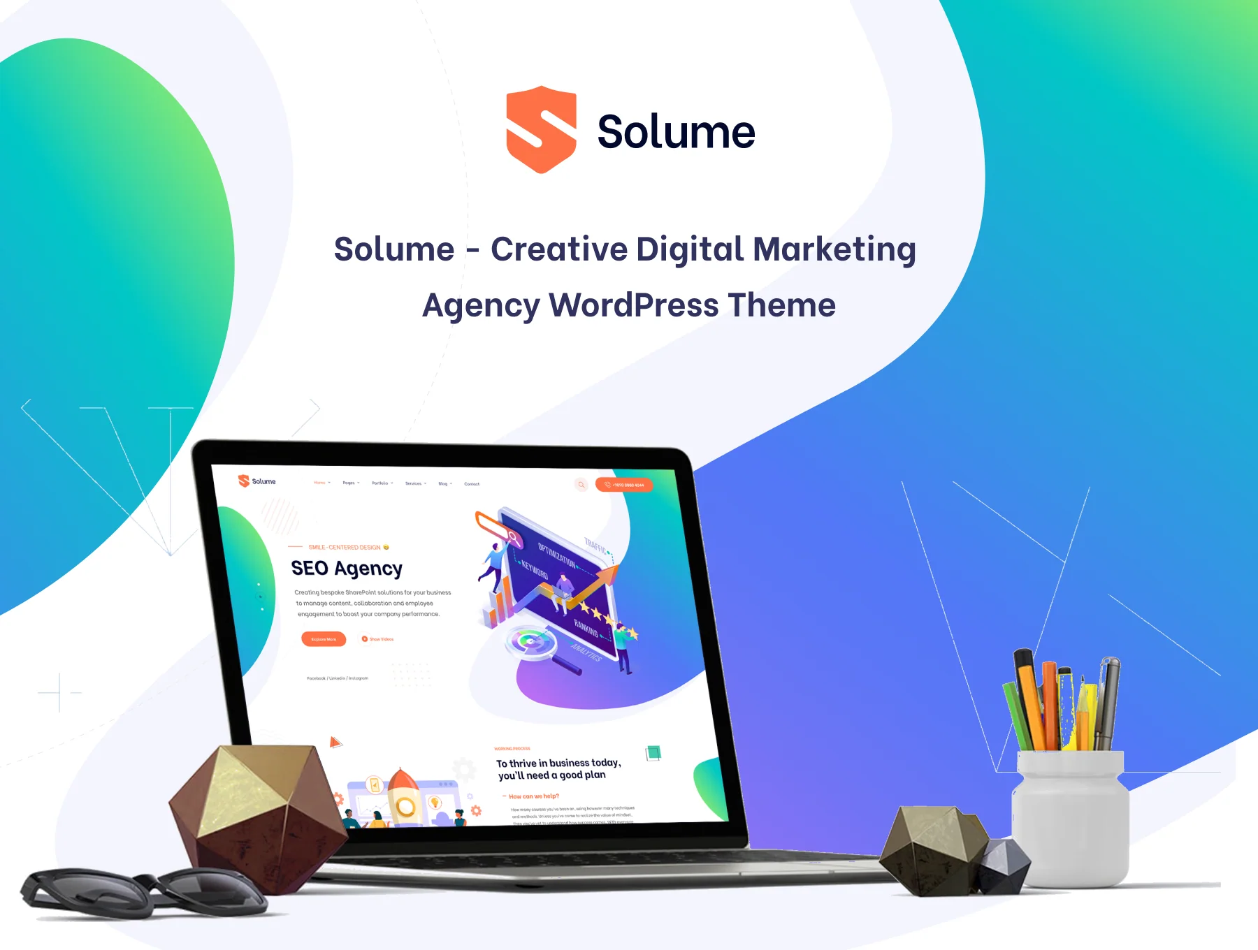 Solume Digital Marketing Agency Figma Template