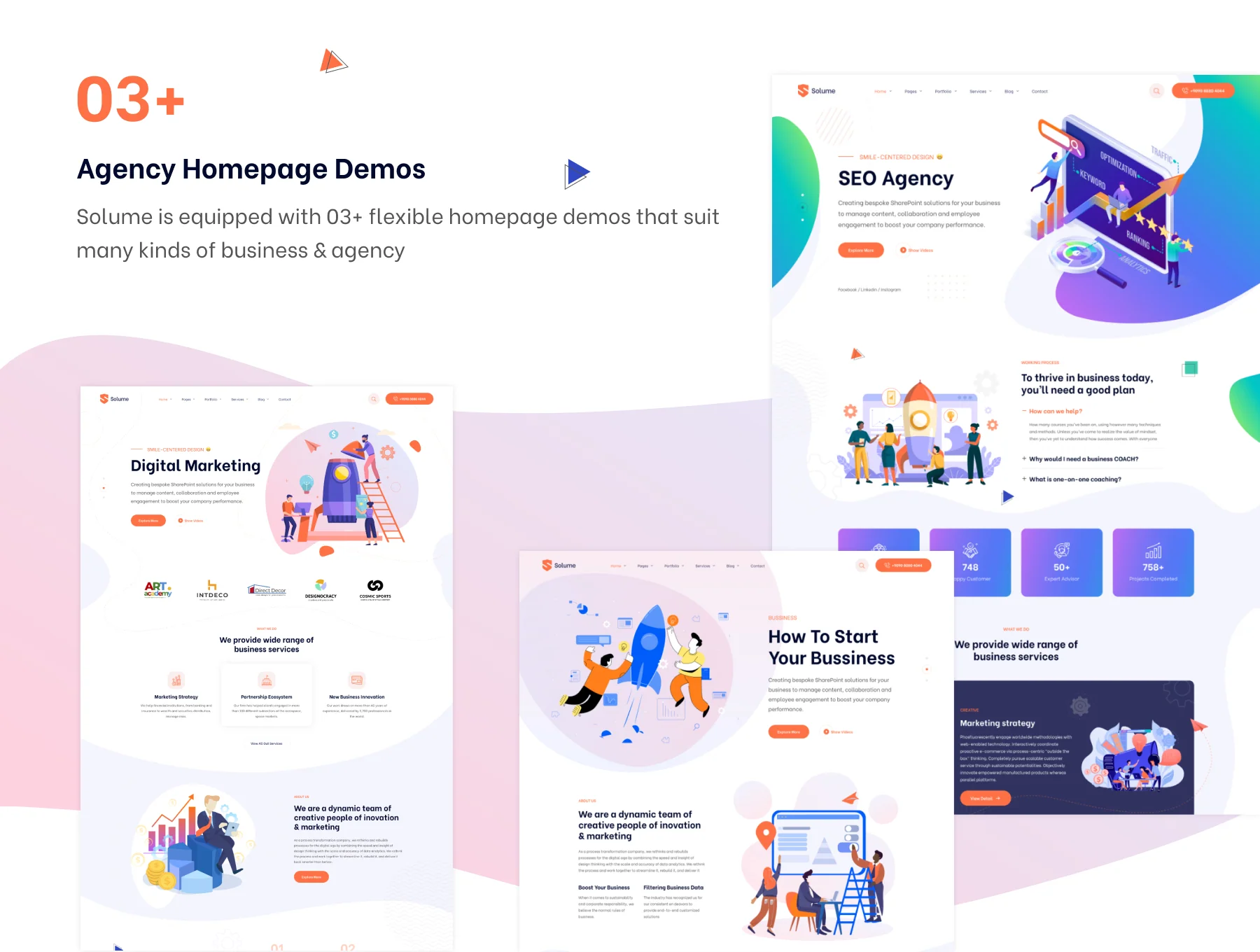 Solume Digital Marketing Agency Figma Template 2