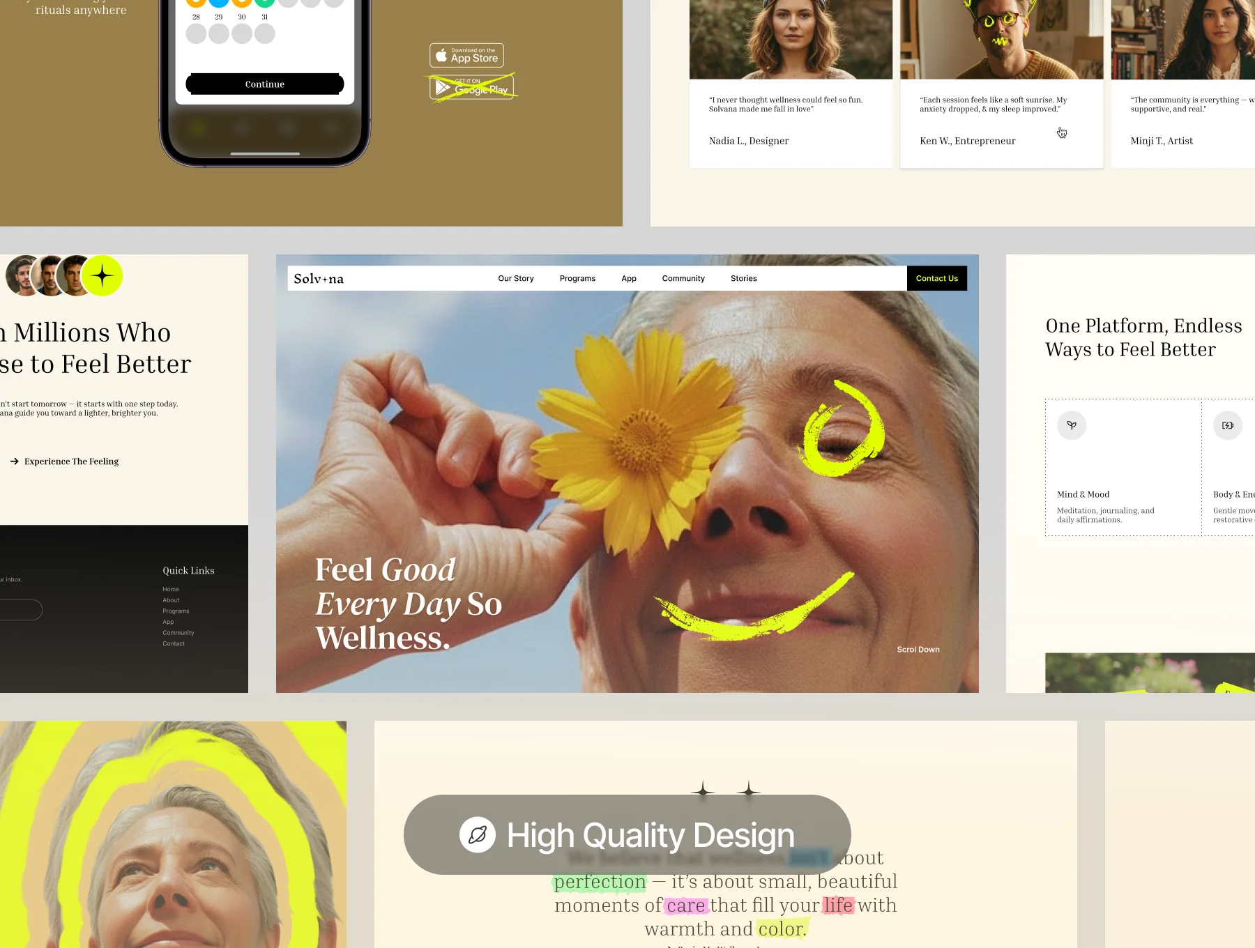Solvana - Wellness Website UI KIT 2